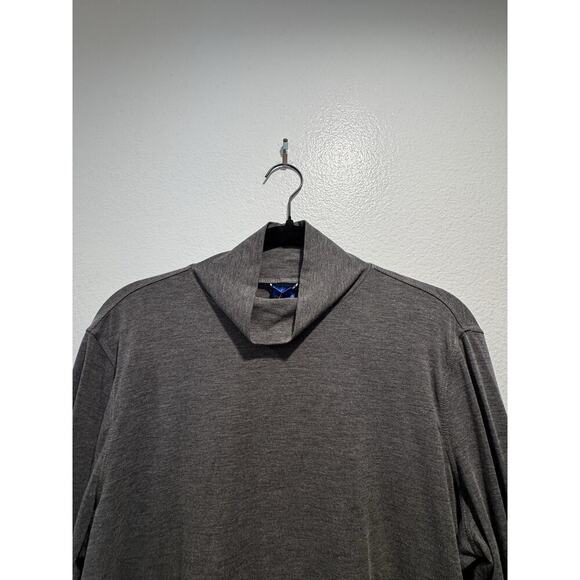 Kit And Ace Women’s Size XL Long Sleeve Turtleneck Slim Fit Charcoal Gray Top - Picture 3 of 8